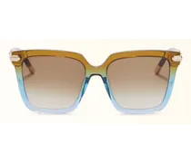 Sunglasses Occhiali Da Sole Mineral Green Verde Acetato + Metallo + Nylon Donna