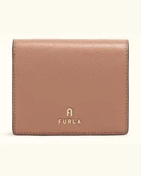 Furla Camelia Portafoglio Compatto Tulle Rosa Pelle Stampata Donna Rosa