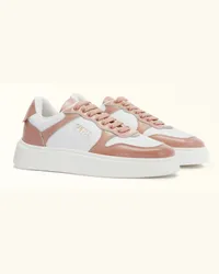 Furla sport Sneakers Tulle Rosa Pelle Verniciata Granata + Tessuto Sintetico Donna Rosa