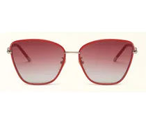 Sunglasses Sfu692 Occhiali Da Sole Grenadine Rosso Metallo + Acetato Donna
