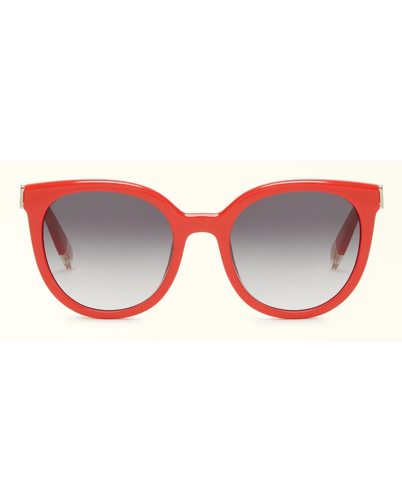 Furla Sunglasses Sfu625 Occhiali Da Sole Grenadine Rosso Acetato Donna Rosso