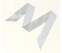 Metropolis Bandeau Marshmallow Bianco Twill Di Seta Con Stampa Arco Donna