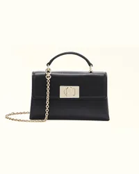 Furla 1927 Borsa Mini Nero Nero Pelle Stampata Donna Nero