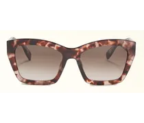 Sunglasses Occhiali Da Sole Pink Havana Rosa Acetato Donna