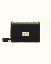 Furla 1927 Borsa A Tracolla Nero Nero Pelle Stampata Donna Nero