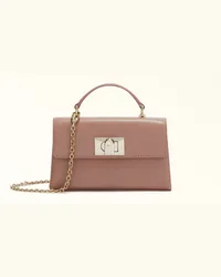 Furla 1927 Borsa Mini Tulle Rosa Pelle Stampata Donna Rosa