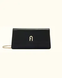 Furla Diamante Borsa Mini Nero Nero Pelle Di Vitello Morbida Donna Nero