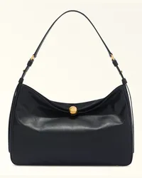 Furla Sfera Soft Borsa A Spalla Nero Nero Pelle Di Vitello Verona Donna Nero