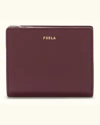 Furla Nuvola Portafoglio Compatto Chianti Viola Pelle Di Vitello Claris Lux Donna Viola