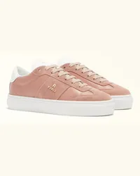 Furla Enjoy Sneakers Tulle Rosa Pelle Di Vitello Bicolore Morbida + Crosta Sporty Donna Rosa