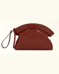 Furla Erica Pouch Rosso Mattone Rosso Pelle Di Vitello Milano Donna Rosso