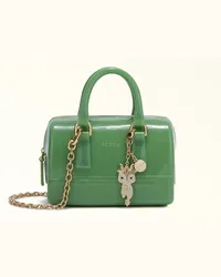 Furla Candy Borsa Mini Green Verde Pvc + Metallo Donna Verde