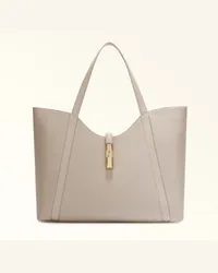 Furla Goccia Borsa A Spalla Vaniglia Beige Pelle Di Vitello Notte + Pelle Di Vitello Sidney Donna Beige