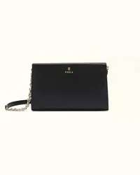 Furla Camelia Borsa Mini Nero Nero Pelle Stampata Donna Nero