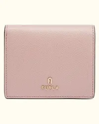 Furla Camelia Portafoglio Compatto Alba Rosa Pelle Stampata Donna Rosa