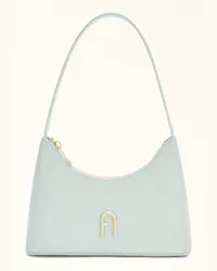 Furla Diamante Borsa A Spalla Laguna Blu Pelle Di Vitello Morbida Donna Blu