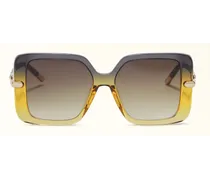 Sunglasses Occhiali Da Sole Honey Giallo Acetato + Metallo + Nylon Donna