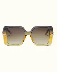 Furla Sunglasses Occhiali Da Sole Honey Giallo Acetato + Metallo + Nylon Donna Giallo