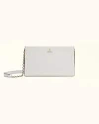 Furla Camelia Borsa Mini Marshmallow Bianco Pelle Stampata Donna Bianco