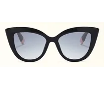 Sunglasses Occhiali Da Sole Nero Nero Acetato Biologico + Nylon Donna