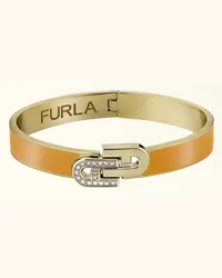 Furla Arch Double Braccialetto Girasole Giallo Metallo + Smalto + Strass Donna Giallo