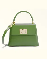 Furla 1927 Borsa A Mano Ivy Verde Pelle Stampata Donna Verde