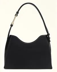 Furla Nuvola Borsa Mini Nero Nero Pelle Di Vitello Claris Lux Donna Nero