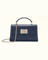 Furla 1927 Borsa Mini Mediterraneo Blu Pelle Stampata Donna Blu