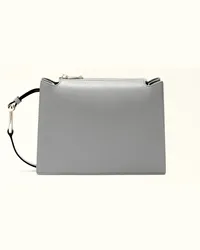 Furla Nuvola Borsa A Tracolla Cenere Grigio Pelle Di Vitello Granata Donna Grigio