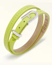 Furla Buckle Bracciale Giallo Cedro Giallo Vitello + Metallo Donna Giallo