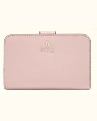 Furla Camelia Portafoglio Compatto Alba Rosa Pelle Stampata Donna Rosa