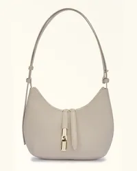 Furla Goccia Borsa A Spalla Vaniglia Beige Pelle Di Vitello Notte + Pelle Di Vitello Sidney Donna Beige