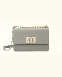 Furla 1927 Borsa A Tracolla Cenere Grigio Pelle Stampata Donna Grigio