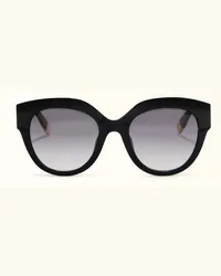 Furla Sunglasses Occhiali Da Sole Nero Nero Acetato Donna Nero