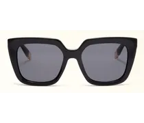 Sunglasses Occhiali Da Sole Nero Nero Acetato Donna
