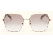 Sunglasses Occhiali Da Sole Chianti Viola Metallo + Acetato Donna