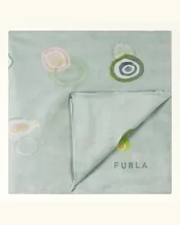 Furla Conchiglia Sciarpa Toni Laguna Multicolore Cotone Con Stampa Murrine Donna Multicolore