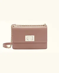 Furla 1927 Borsa A Tracolla Tulle Rosa Pelle Stampata Donna Rosa