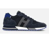 Uomo Sneakers Sportive, Grigio,Blu