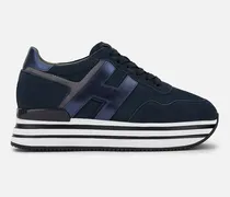 Donna Platform Sneaker, Blu