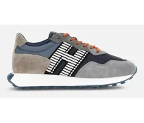 Uomo Sneakers Sportive, Bianco,Blu,Grigio