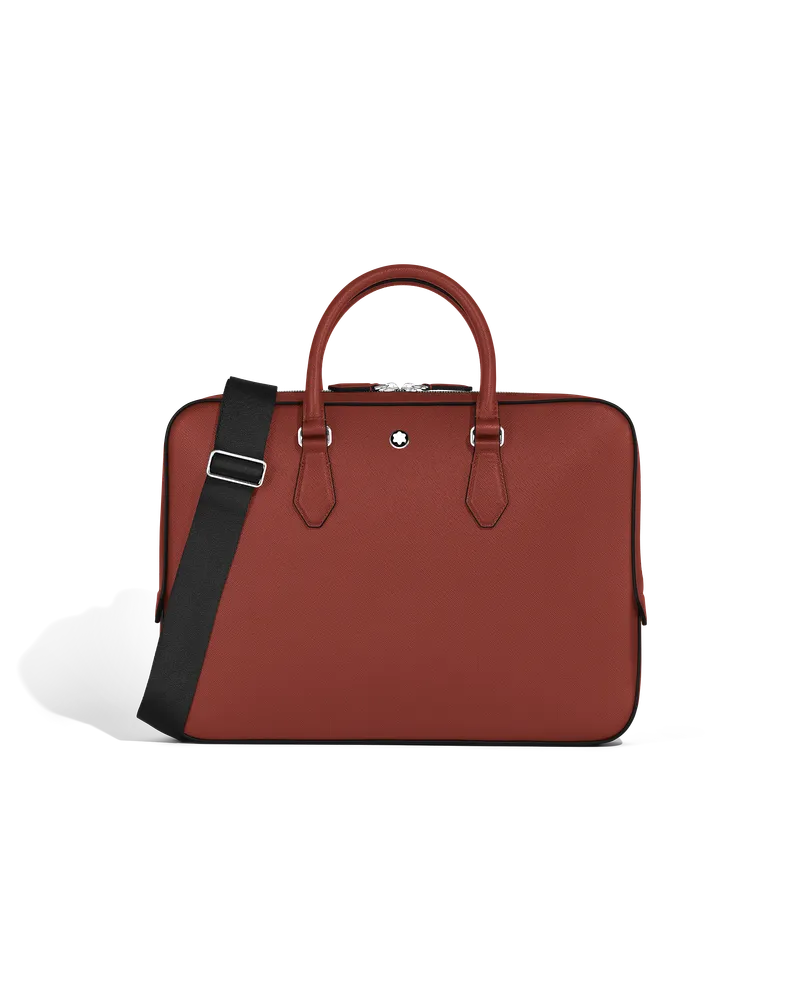 Montblanc Portadocumenti Sottile in Pelle Sartorial - Quercia rossa - Pellame - MB222923 - Portadocumenti Quercia