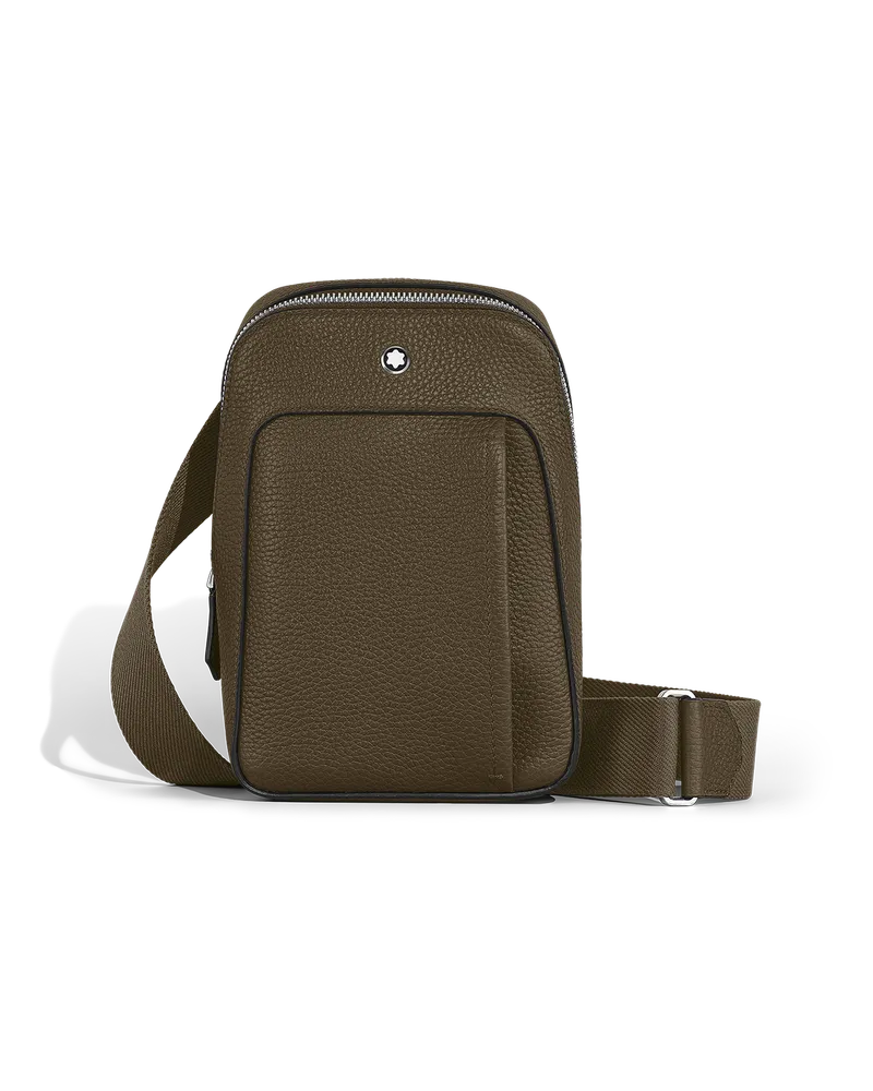Montblanc Borsa Monospalla Montblanc Companion - Kaki - Pellame - MB220204 - Borse A Tracolla Kaki