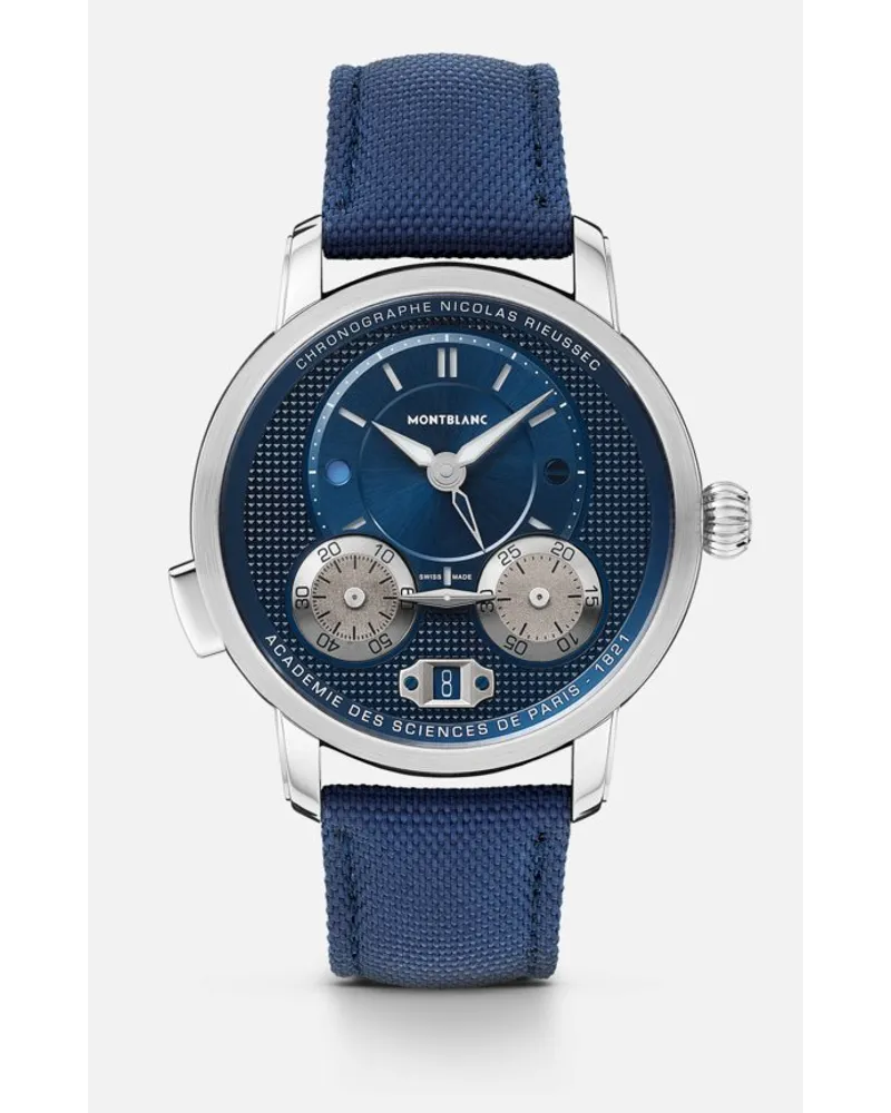 Montblanc Montblanc Star Legacy Nicolas Rieussec Chronograph 43 Mm - Orologi Da Polso - Blu Blu
