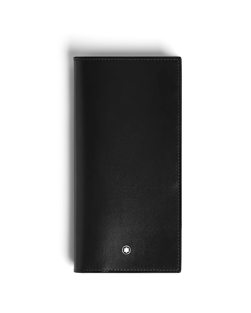 Montblanc Portafoglio Lungo 6 Tasche in Pelle Meisterstück - Nero - Pellame - MB222498 - Portafogli Nero