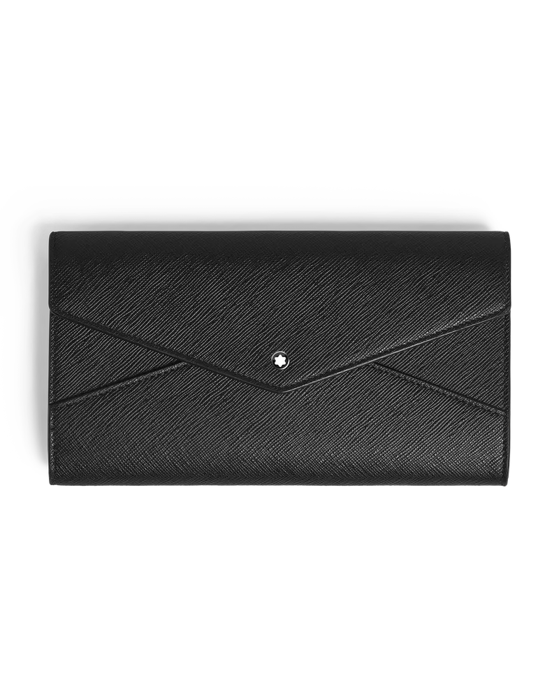 Montblanc Portafoglio Continental Sottile Montblanc Envelope - Nero - Pellame - MB222941 - Portafogli Nero