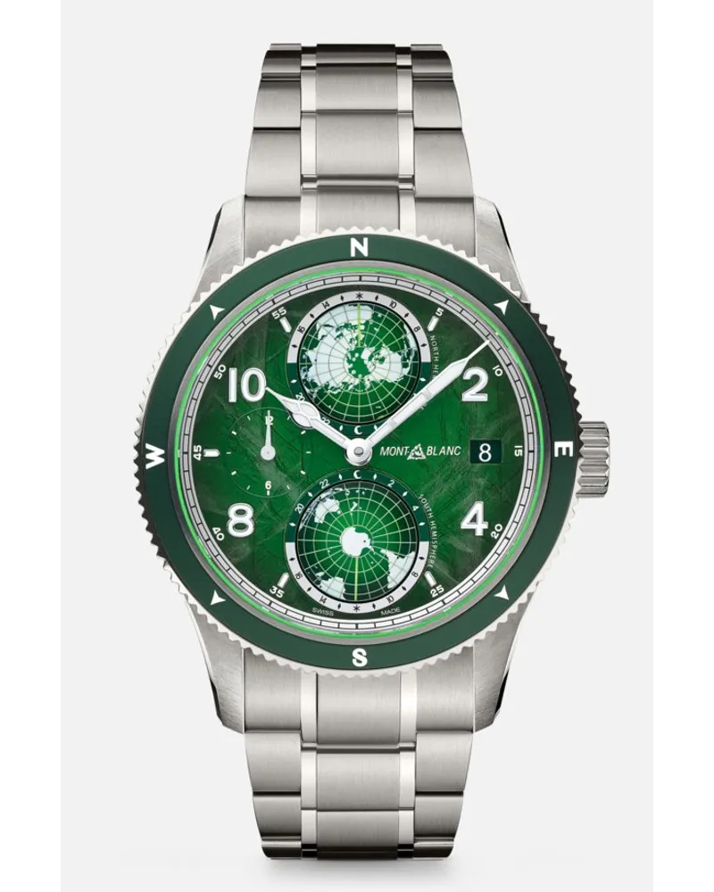 Montblanc Montblanc 1858 Geosphere 0 Oxygen - Orologi Da Polso - Verde Verde