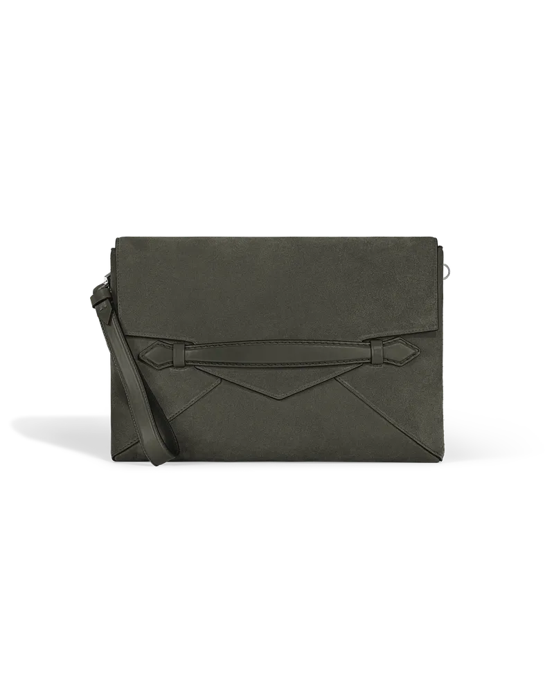Montblanc Pochette Portadocumenti Montblanc Envelope - Kaki - Pellame - MB222281 - Pochette Kaki