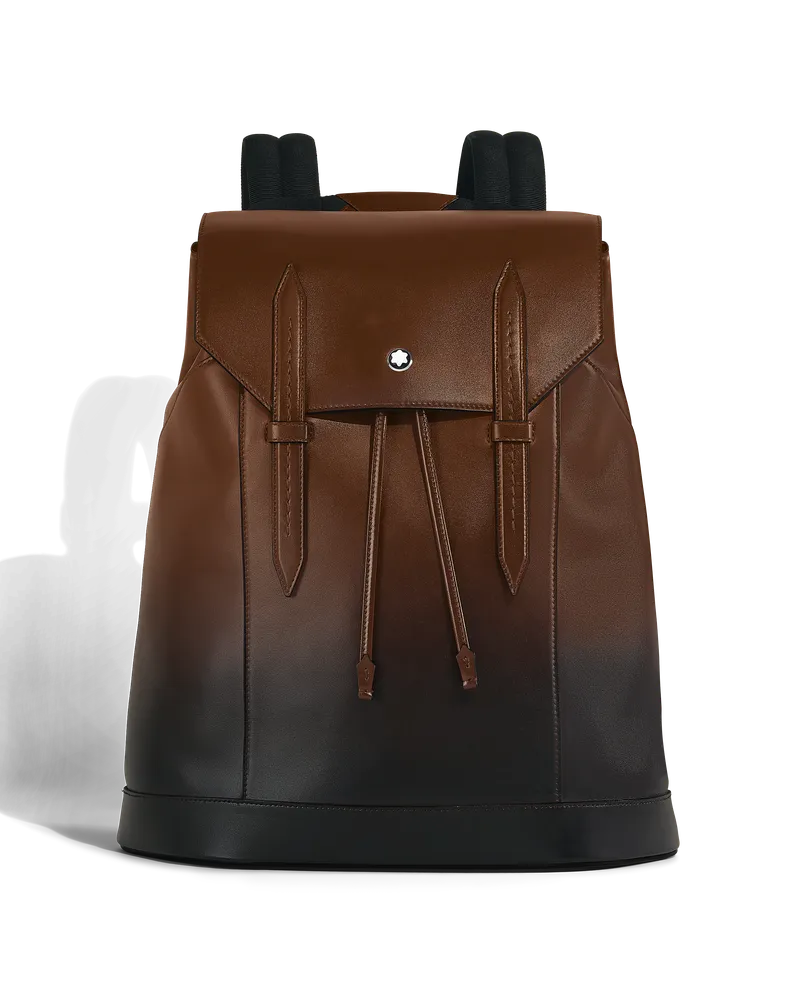 Montblanc Zaino Modello Medio in Pelle Meisterstück - Sfumato marrone - Pellame - MB220310 - Zaini Sfumato