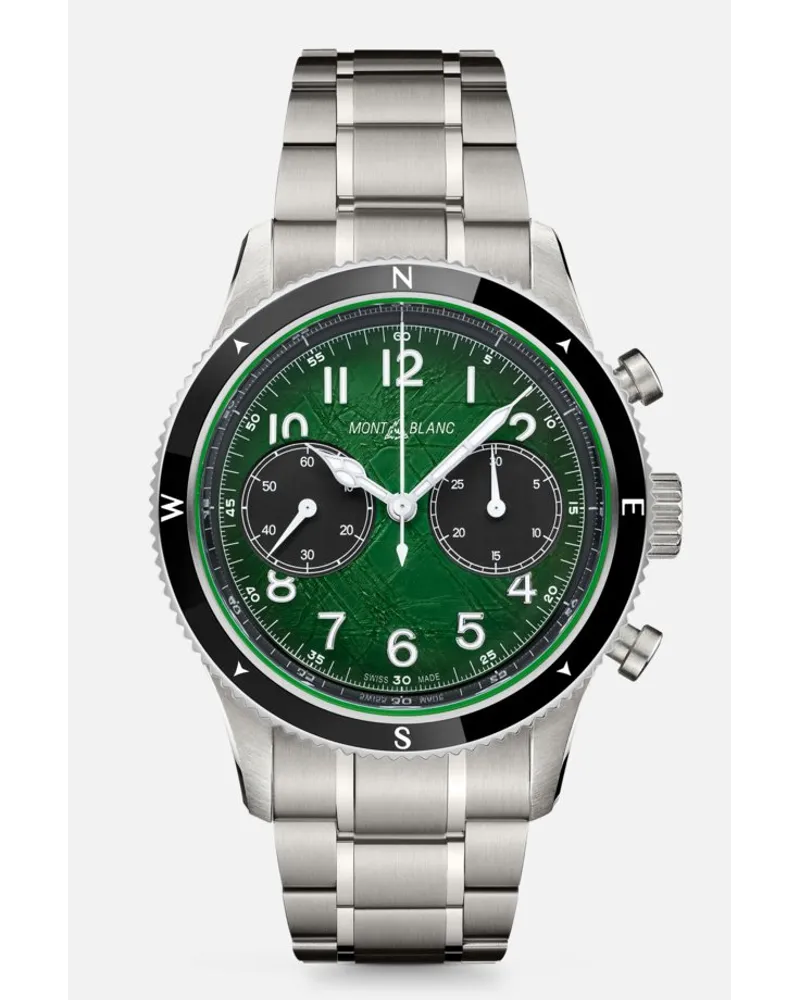 Montblanc Montblanc 1858 Automatic Chronograph 0 Oxygen - Orologi Da Polso - Verde Verde